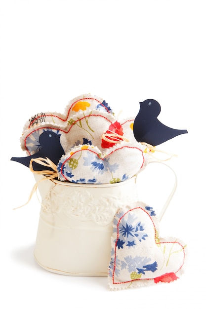 zestaw haftowanych drobiazgów